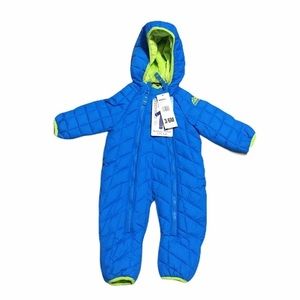 Snozu baby quilted snow suit. Sz 3/6 months. NEW